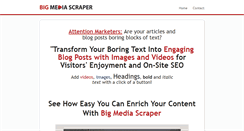 Desktop Screenshot of bigmediascraper.com